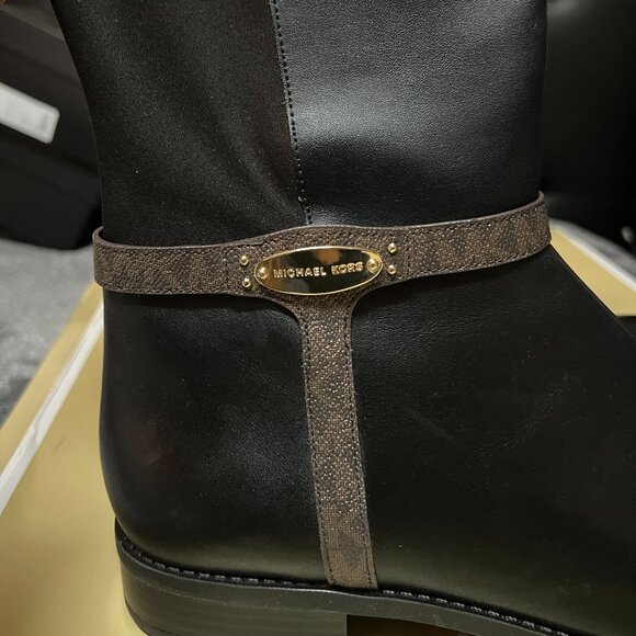Michael Kors Finley Leather Riding Knee-High Boots - Picture 8 of 8